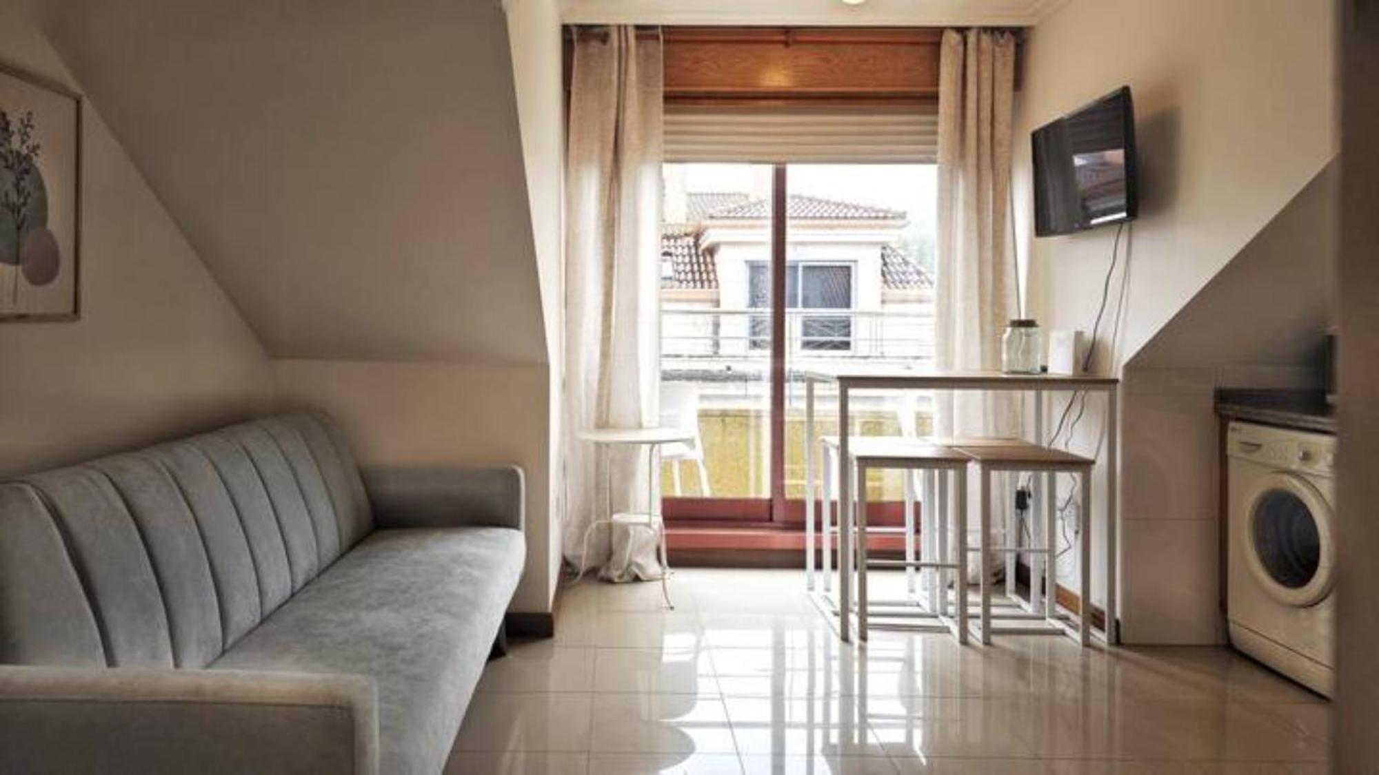 דירות סנשנשו Desconectaengalicia Atico Terraza Playa Panadeira מראה חיצוני תמונה