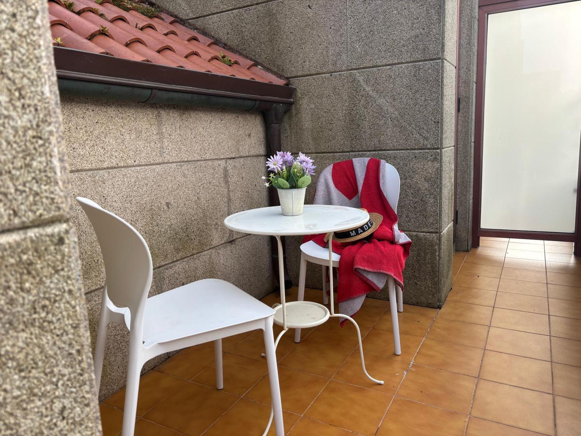 דירות סנשנשו Desconectaengalicia Atico Terraza Playa Panadeira מראה חיצוני תמונה